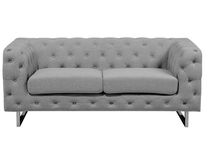Produit similaire: Canapé Chesterfield 2 places en tissu gris clair VISSLAND