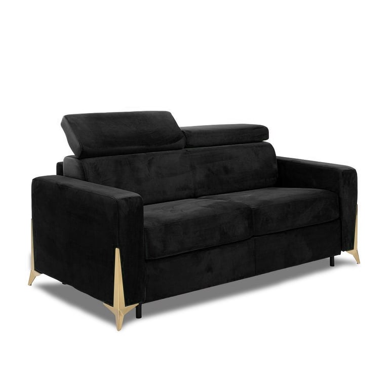 Produit similaire: ODACIO - Canapé convertible velours noir