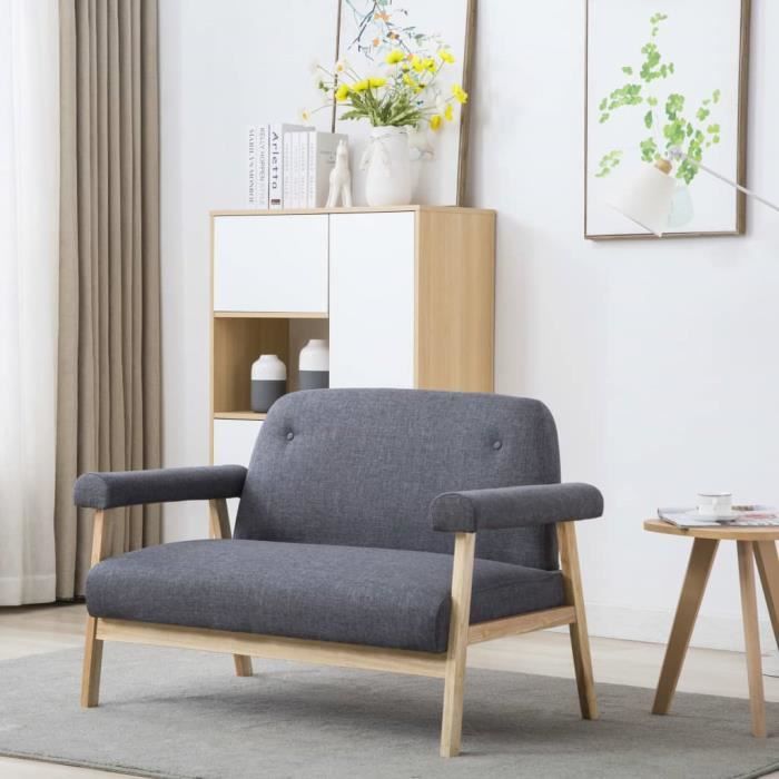 Produit similaire: Canapé à 2 places Tissu Gris foncé 246646
