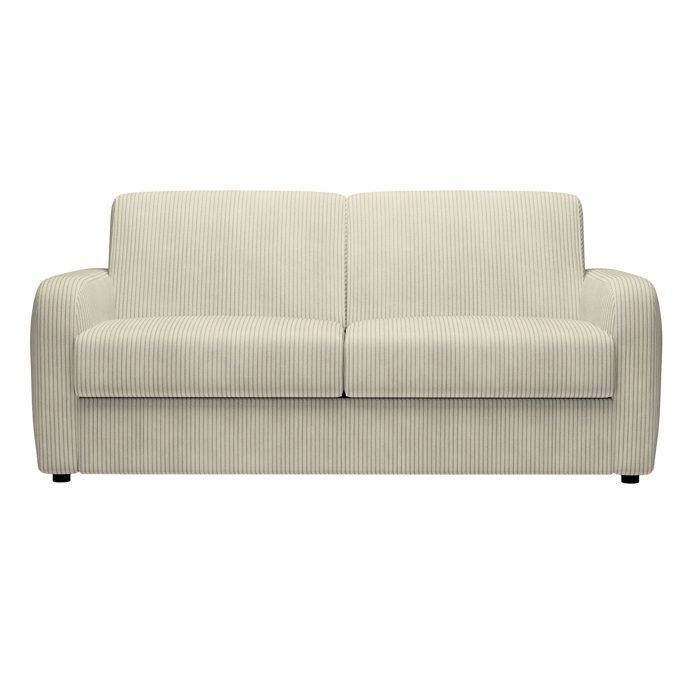 Produit similaire: OLIVIER - Canapé 3 places convertible rapido en en velours côtelé beige matelas Memory 14 cm