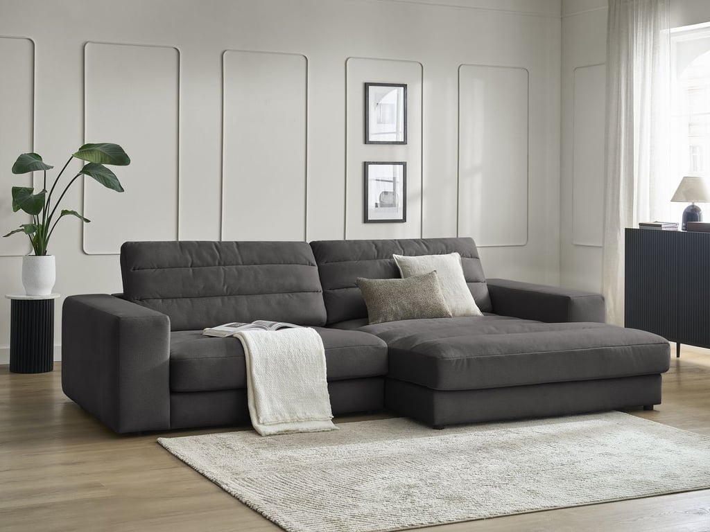 Produit similaire: Canapé d'angle fixe SIERRA velours noir angle droit BOBOCHIC 3 places