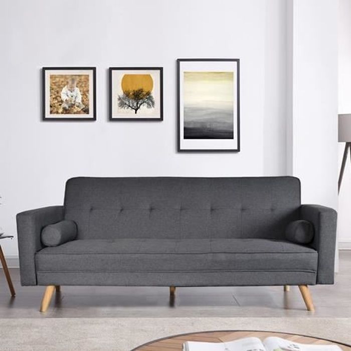 Produit similaire: Canapé convertible - INARI - Gris - Tissu