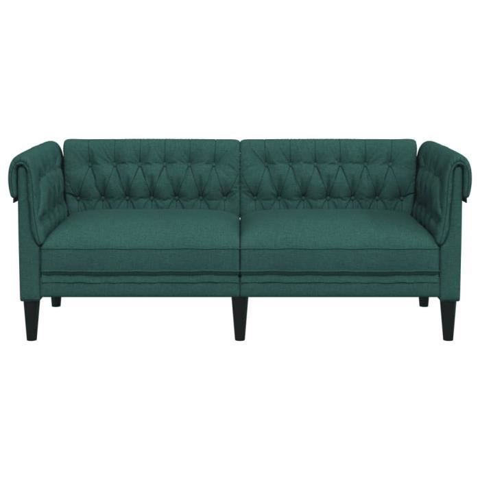 Produit similaire: Canapé Chesterfield - MOTHINESSTO - 2 places - Vert foncé - Tissu 100% polyester - Style classique