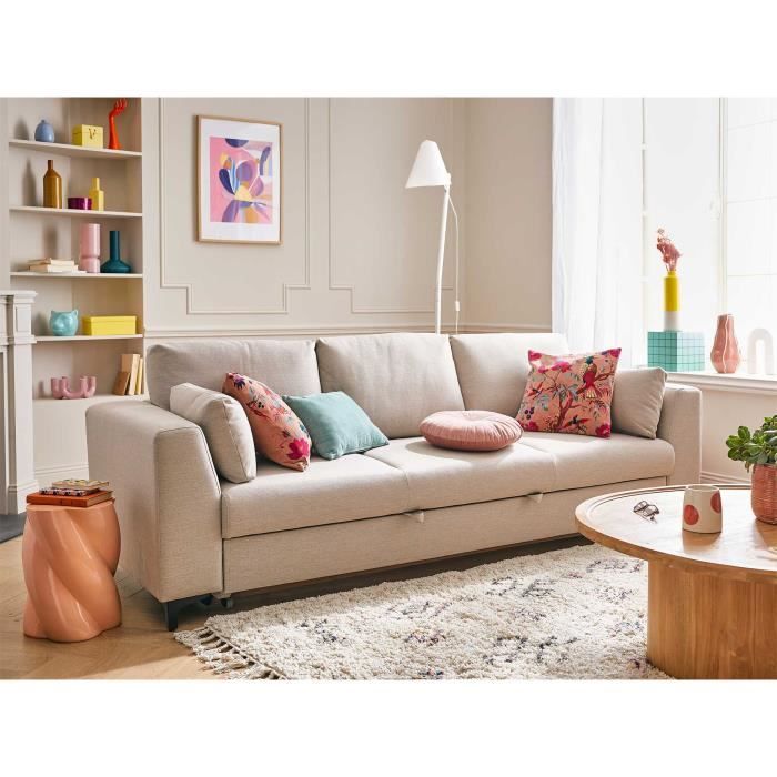Produit similaire: Tala - canapé 3 places - convertible - avec coffre - en tissu - Beige