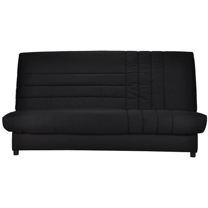 Produit similaire: COMFORT BULTEX Banquette clic-clac 3 places -Tissu noir - Made in France - L 192 x P 95 cm - BEIJA