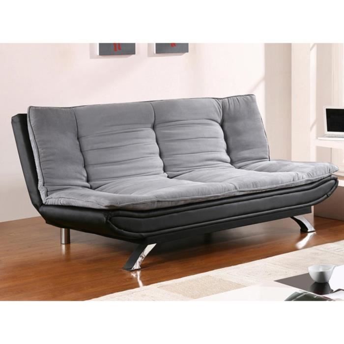 Produit similaire: Canapé convertible DEMIDO III - VENTE-UNIQUE - Gris - Tissu et simili