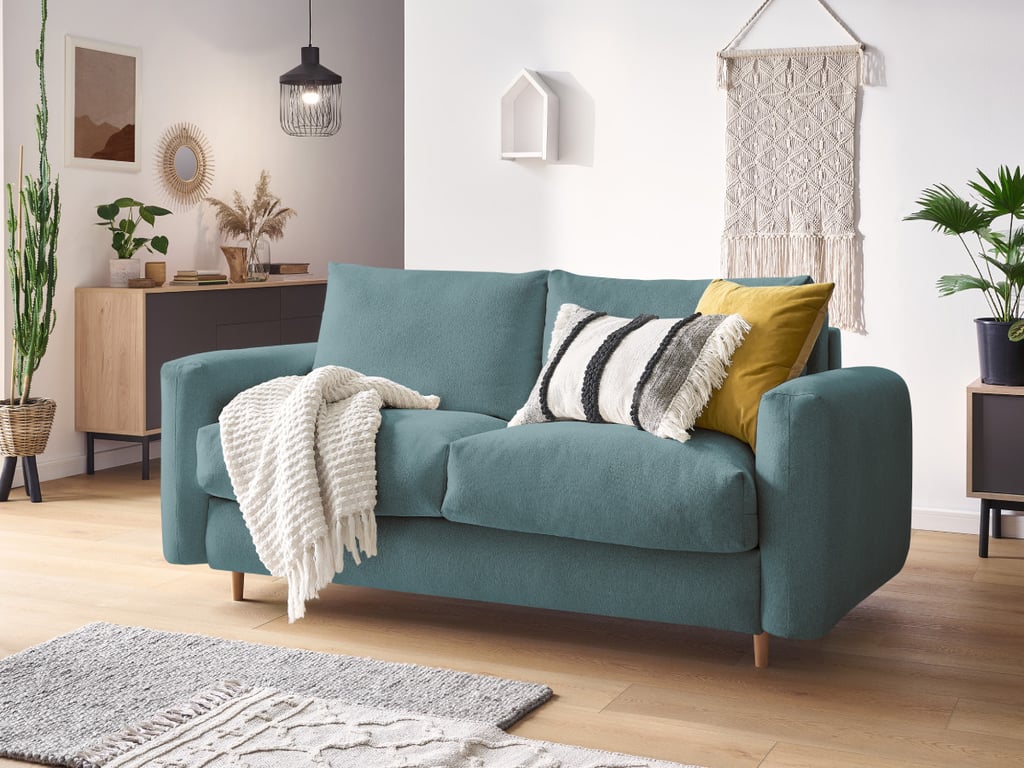 Produit similaire: Canapé droit convertible COCOONE ouverture express tissu chiné bleu foncé 160x200 BOBOCHIC 3 places