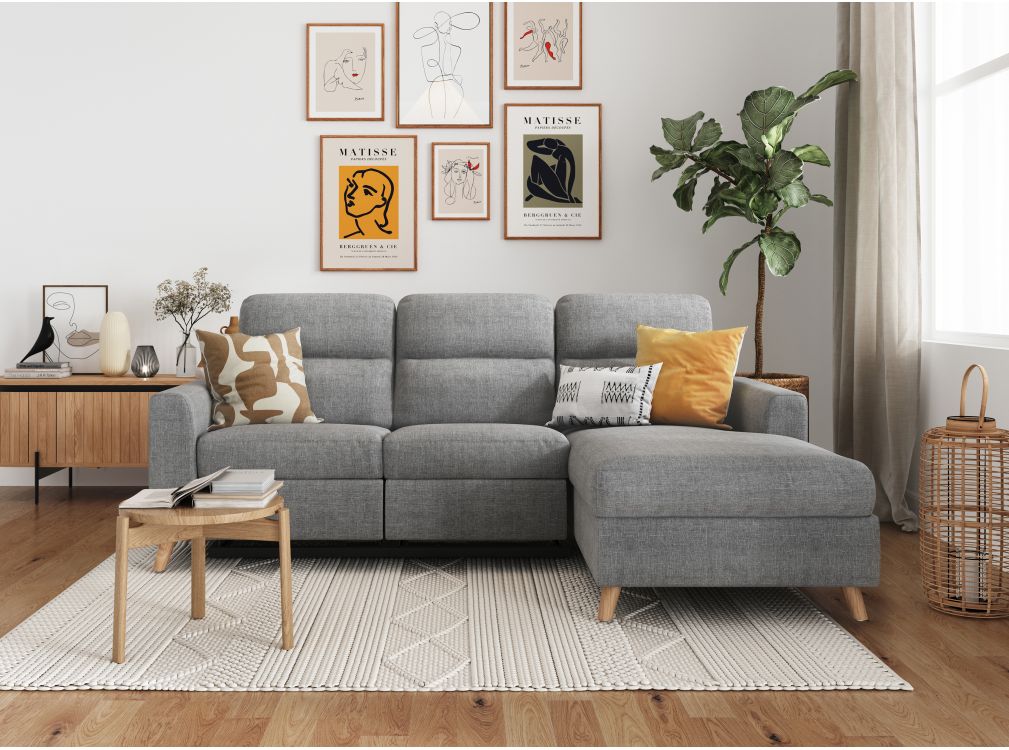 Produit similaire: RELAXXO - Canapé d'angle de Relaxation 3 places BERTIE style Scandinave