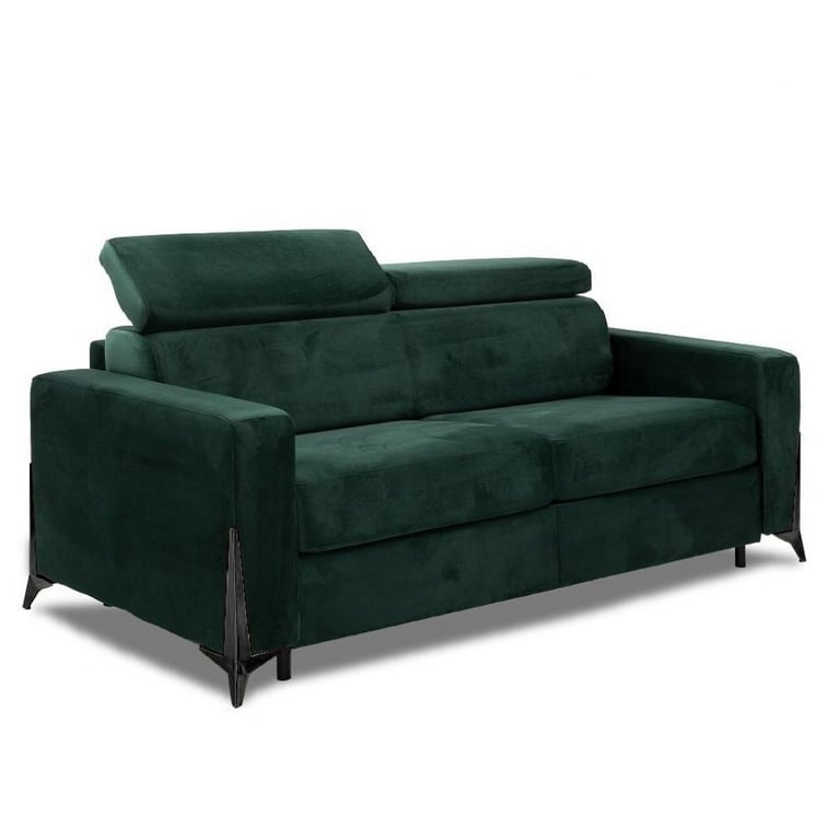 Produit similaire: Canapé express BOULOGNE convertible 160 cm sommier lattes matelas 16cm pieds métal noir