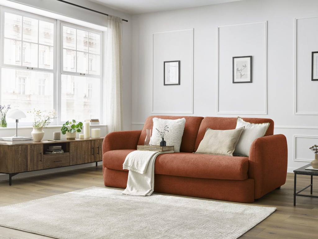 Produit similaire: Canapé droit convertible ouverture express JAURES orange 140x195 BOBOCHIC 3 places