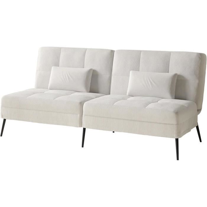 Produit similaire: COMHOMA Canapé-lit Convertible avec Fonction de Couchage - Canapé 3 Places - avec Dossier réglable en Velours côtelé Beige