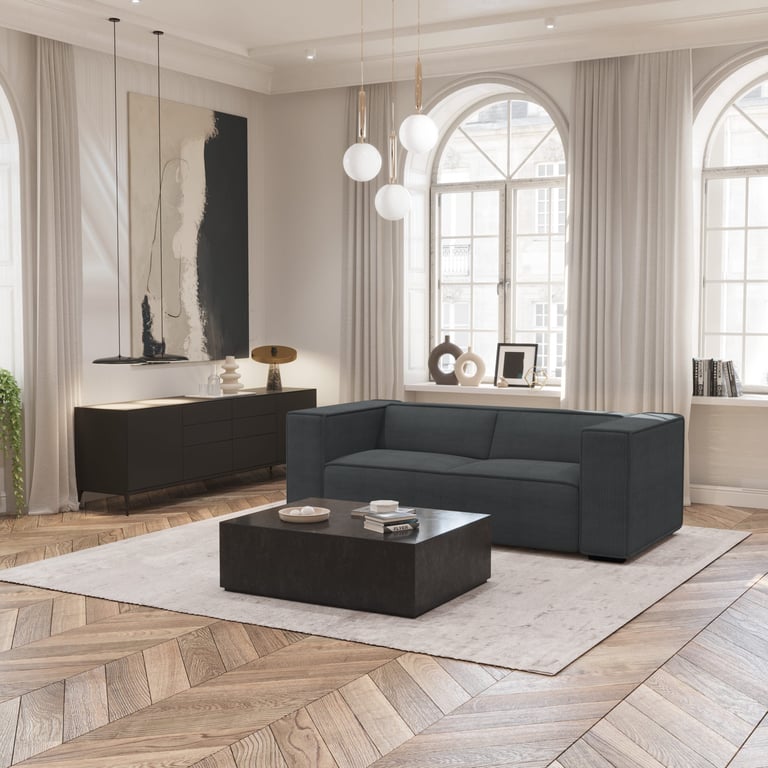 Produit similaire: Kaya - Canapé velours côtelé Gris