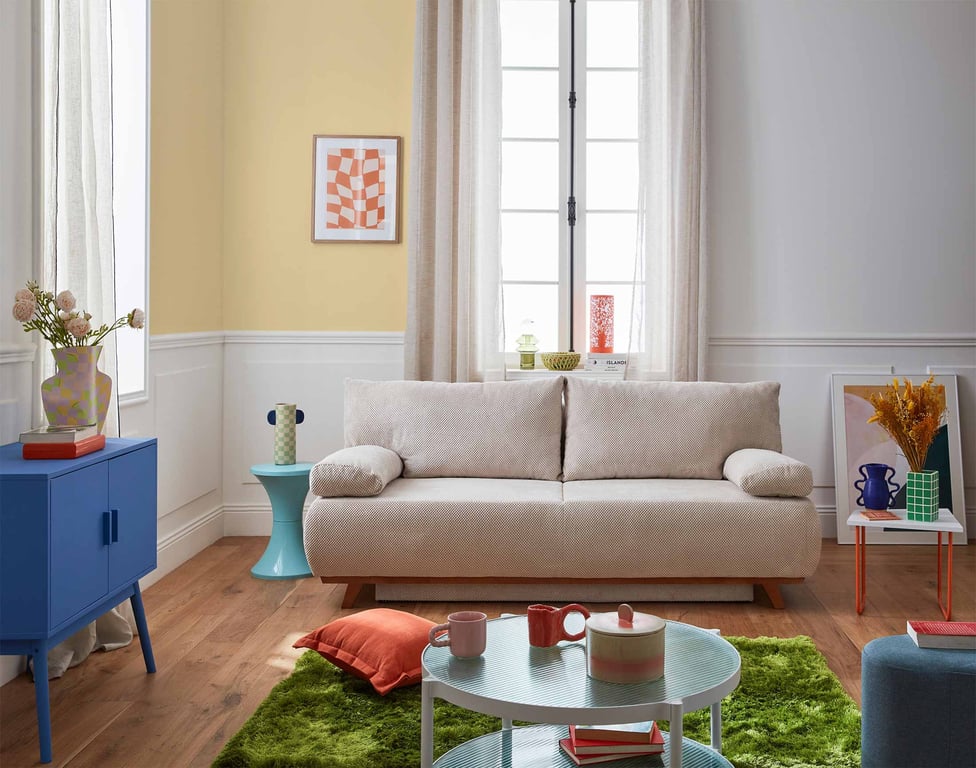 Produit similaire: Canapé Cristal - convertible Beige