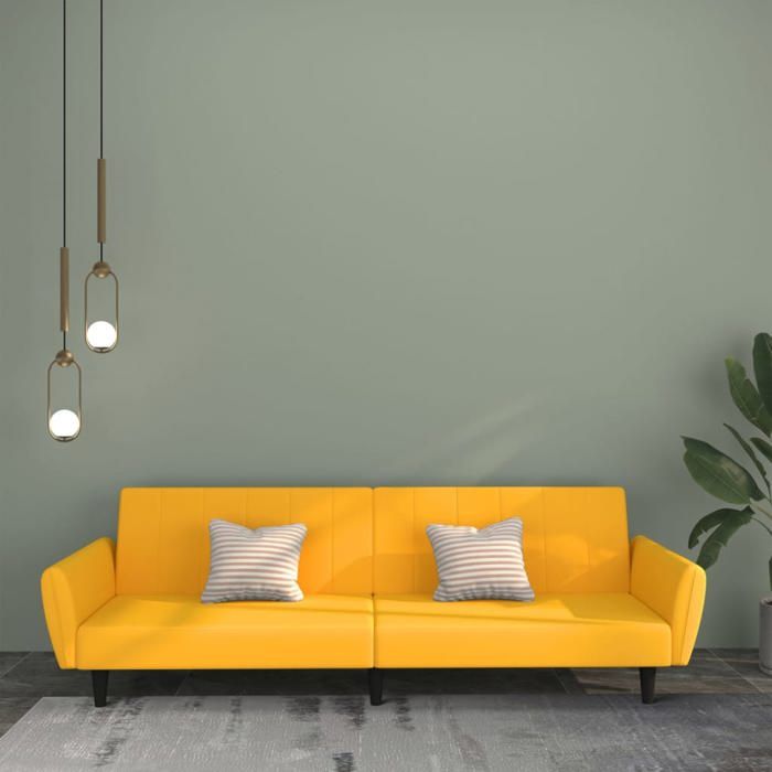Produit similaire: Canapé-lit 2 places jaune velours 375864