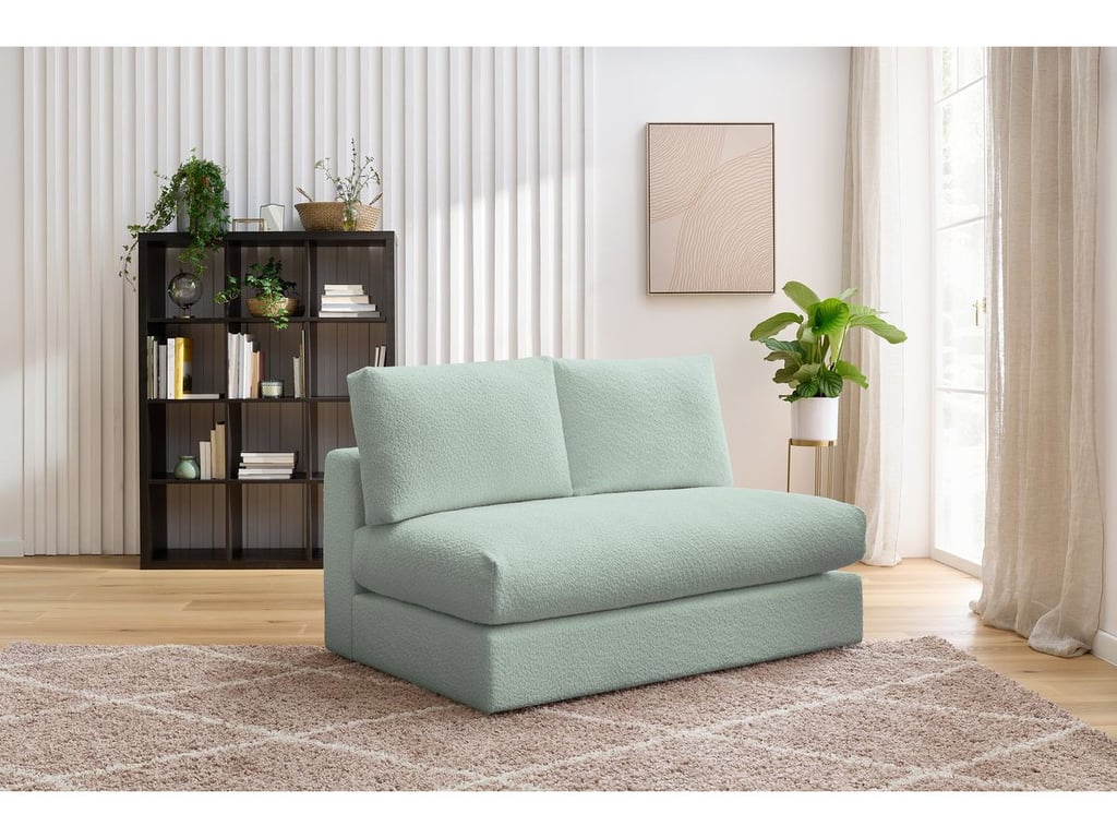 Produit similaire: Chauffeuse 2 places pour canapé modulable PARIS tissu bouclette vert BOBOCHIC 2 places