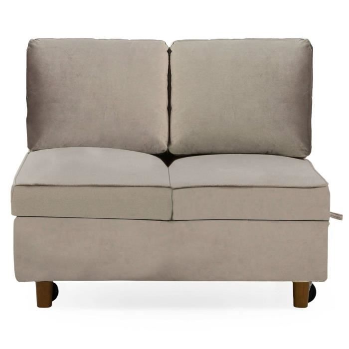 Produit similaire: Banquette convertible - MENZZO - Zinez - Velours Taupe - 2 places - Dimensions 107x84x87 cm