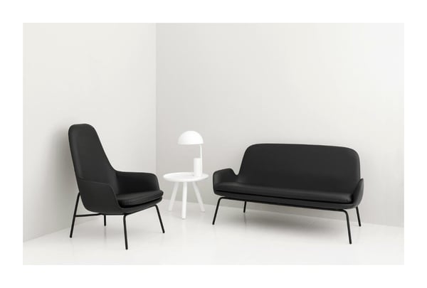 Era - Canapé cuir noir