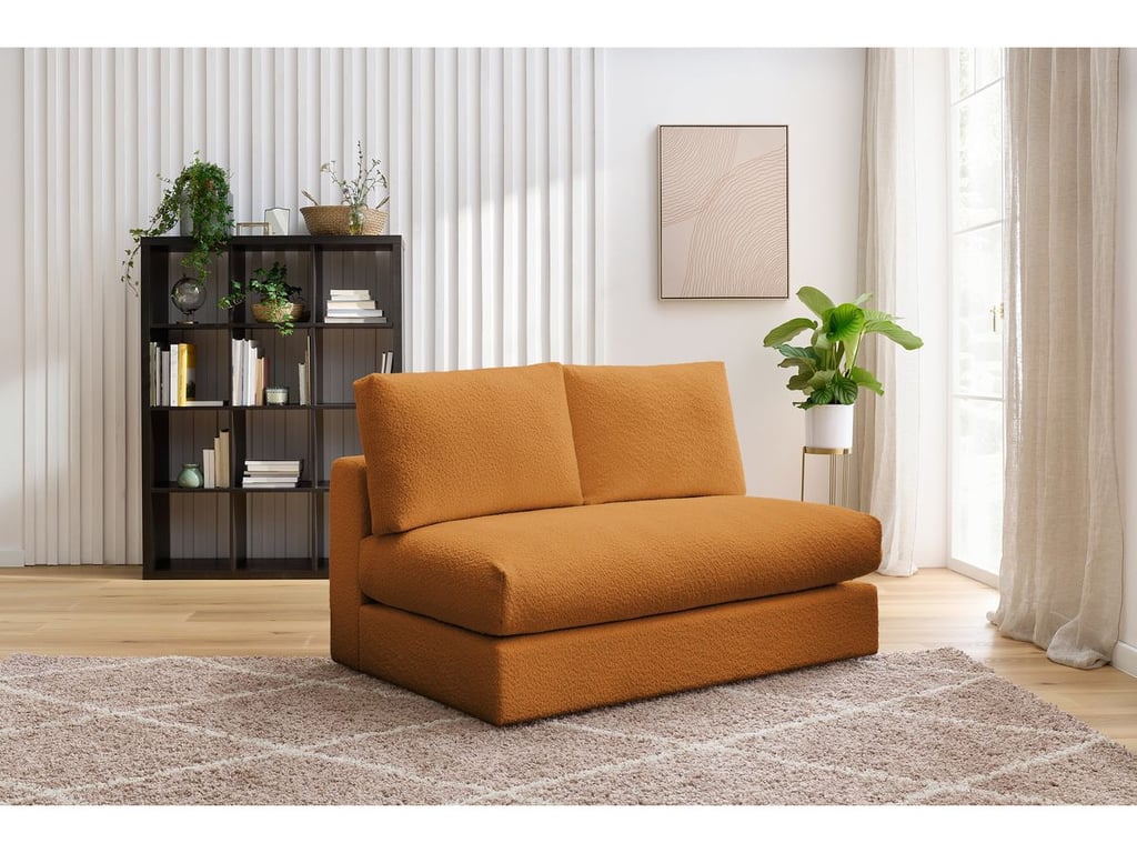 Produit similaire: Paris chauffeuse pour canapé modulable 2 places tissu bouclette jaune