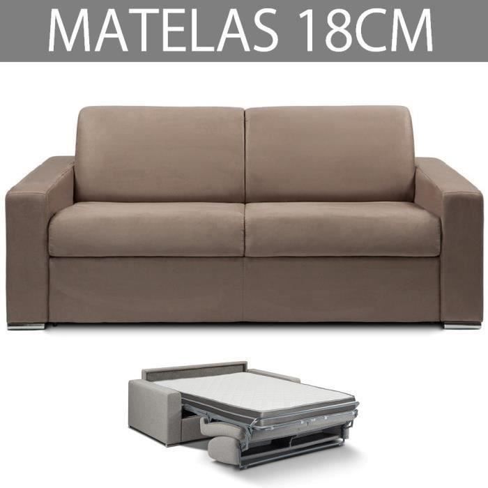 Produit similaire: Canapé convertible EXPRESS 3 places en microfibre taupe - Couchage 140cm - Epaisseur matelas 18cm - INSIDE