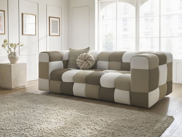 Cloud canapé droit fixe édition limitée 3 places tissu mesh multicolore