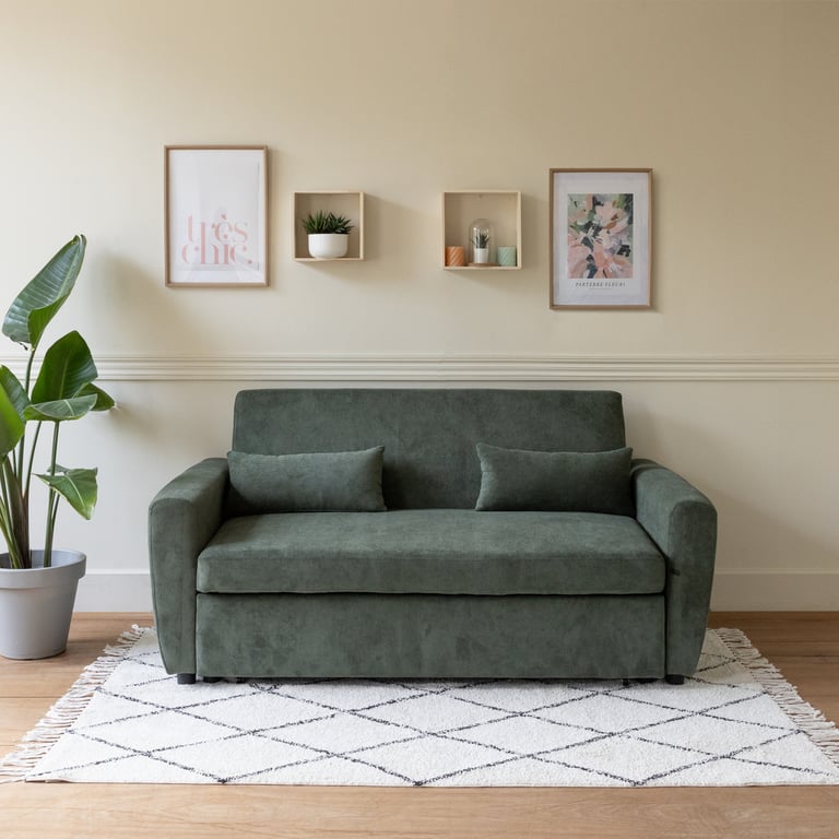 Produit similaire: matt - Canapé relax convertible velours Vert