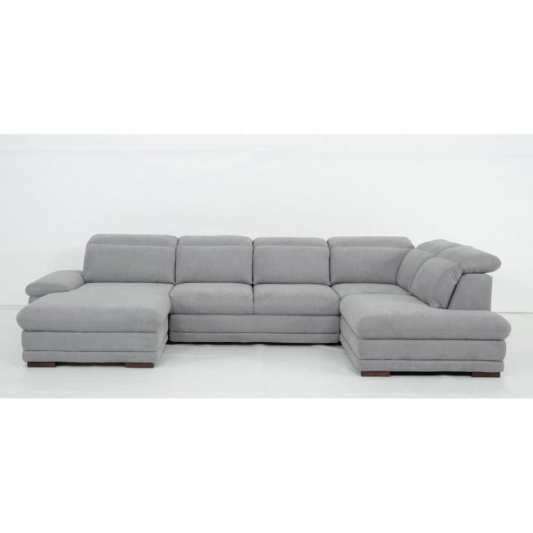 Produit similaire: Canapé d'angle gauche convertible panoramique MARCUS tissu gris clair