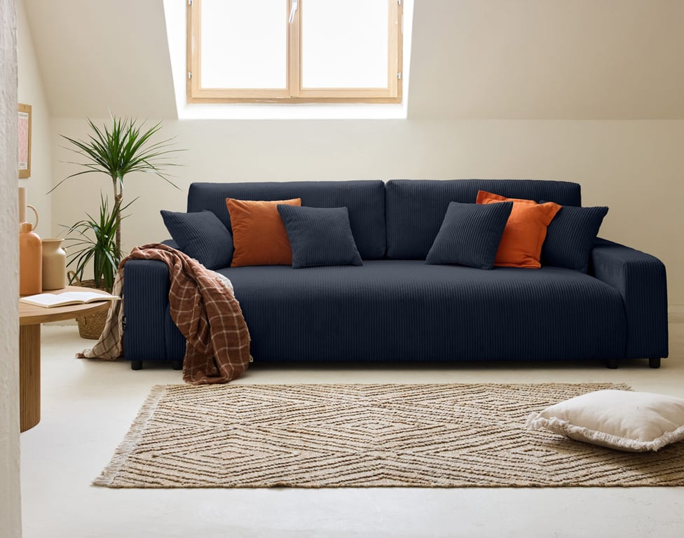 Produit similaire: pivoine - Canapé convertible Bleu