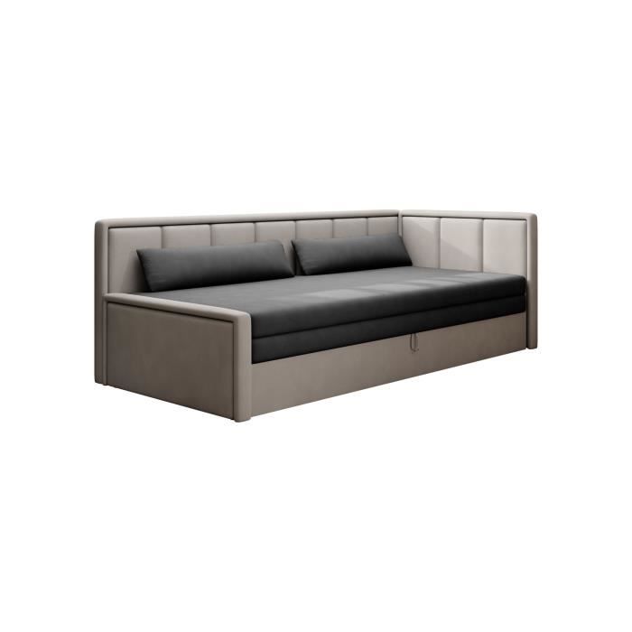 Produit similaire: Canapé en lit Convertible avec Coffre de Rangement 3 Places Relax Droit214x77x82 cm - FULO (Droite, Gris clair + Gris - Poco 04+03)