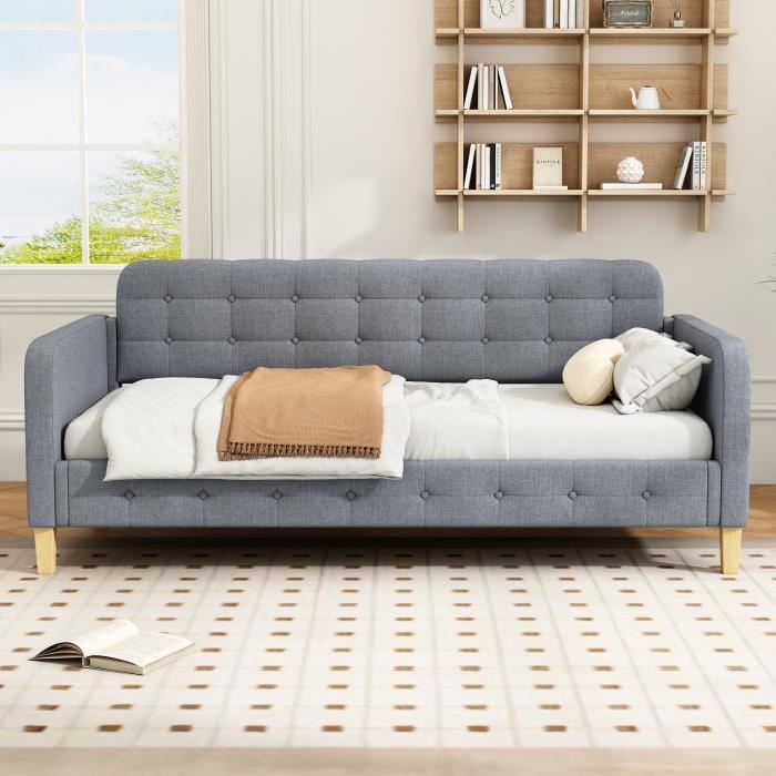 Produit similaire: Canapé-lit 90*200 cm,décoration à boutons,simple et tendance,gris