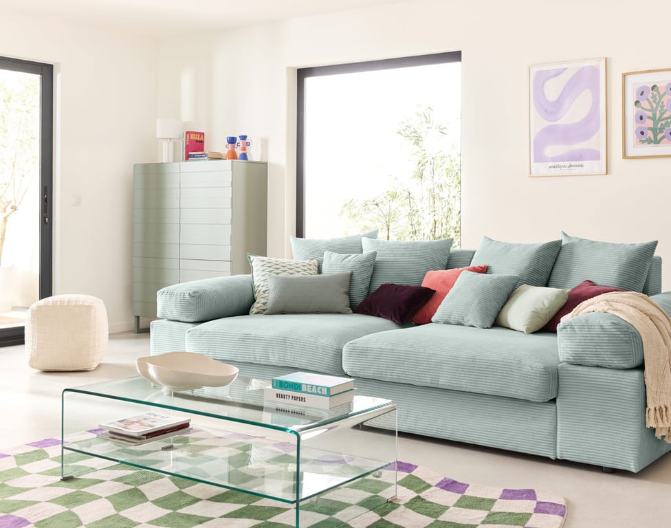 Produit similaire: Aspen - Canapé velours côtelé Bleu