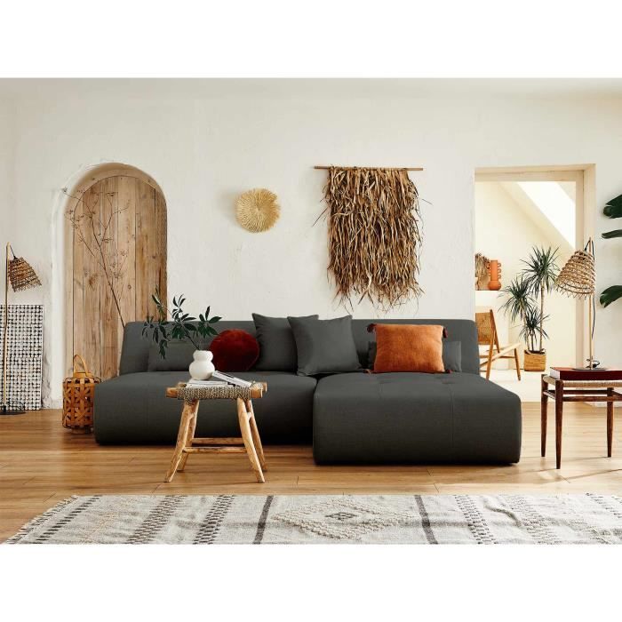 Onyx - canapé modulable d'angle réversible 4 places - en tissu