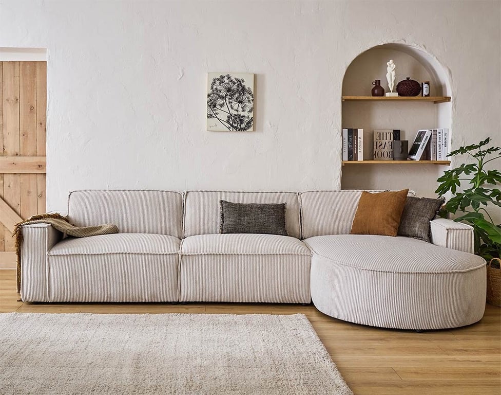 Produit similaire: spiaggia - Canapé velours côtelé Beige