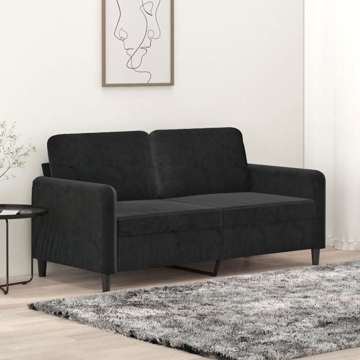 Produit similaire: Canapé rétro salon/ Canapé à 2 places - noir 140 cm - Velours CC97024235