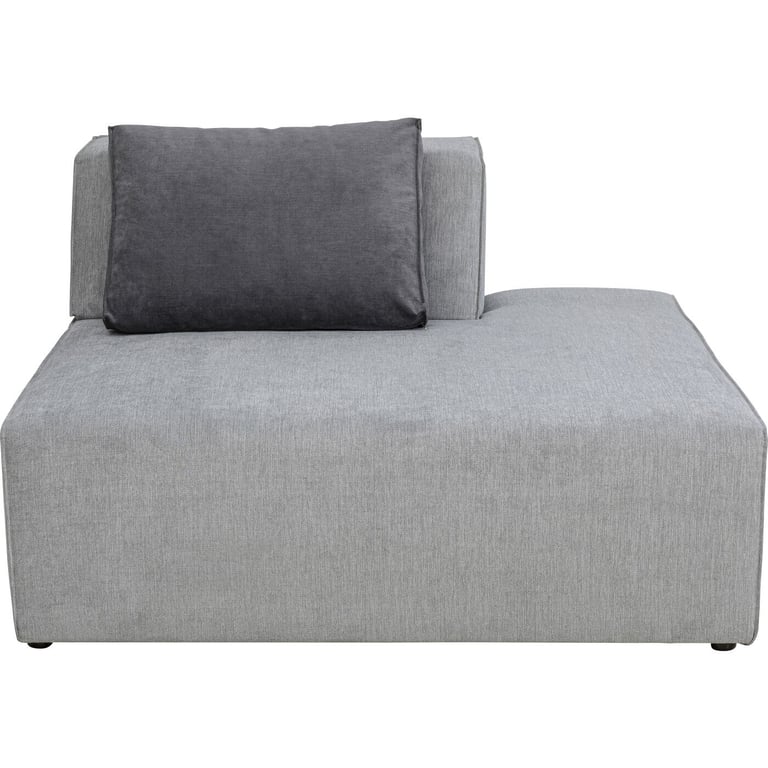 Méridienne droite pour Canapé modulable en tissu gris - Vue supplémentaire 1