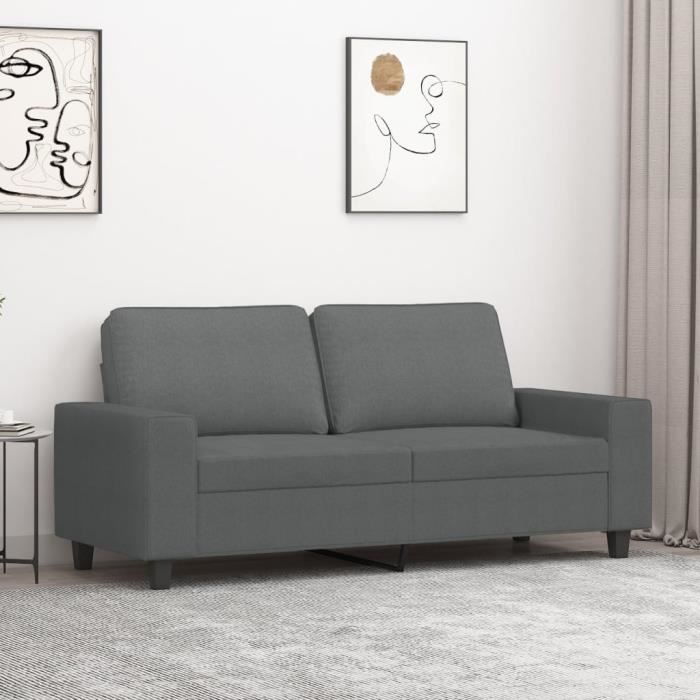 Produit similaire: Canapé salon séjour | Canapé à 2 places | Gris foncé 140 cm Tissu 174x77x80 cm