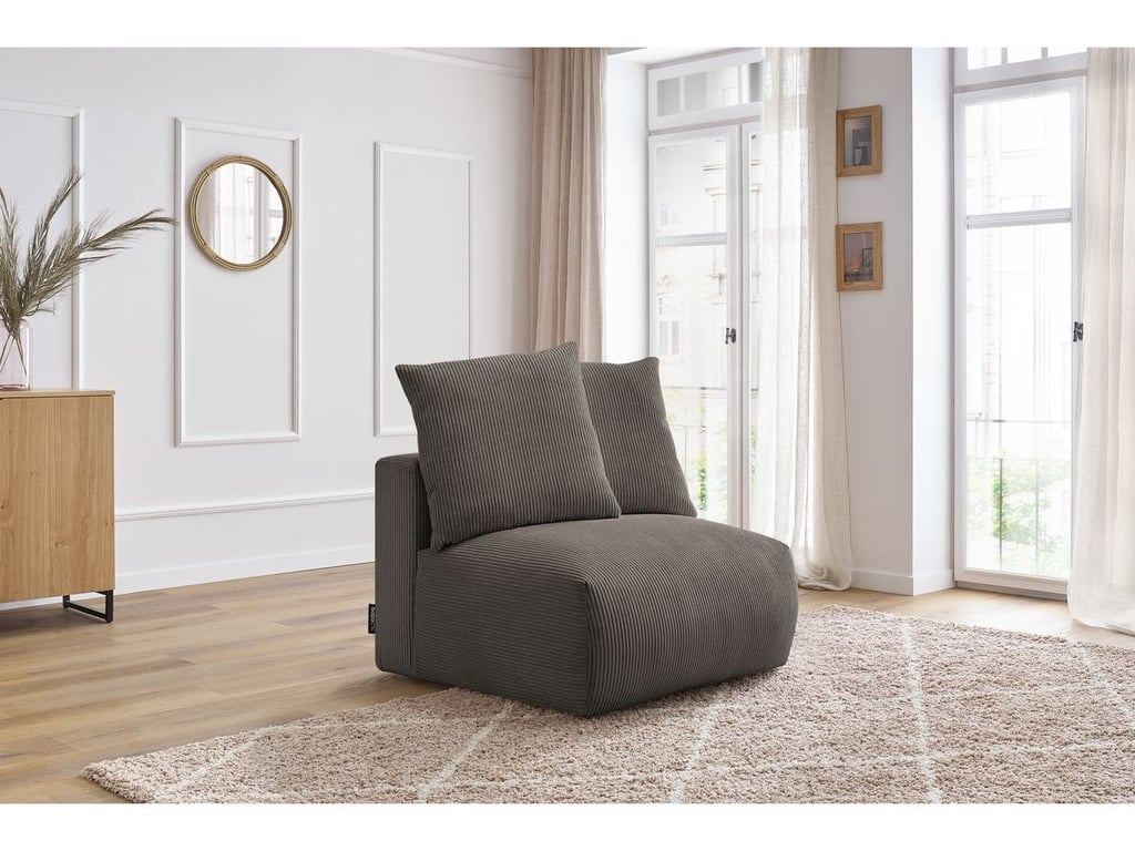 Produit similaire: Voltaire chauffeuse sans accoudoir pour canapé modulable 1 place velours côtelé taupe