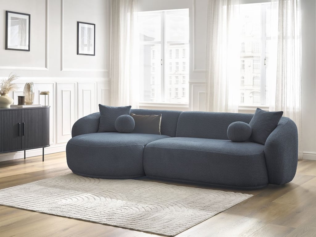 Produit similaire: Canapé d'angle fixe ASHLEY bleu foncé angle gauche BOBOCHIC 4 places