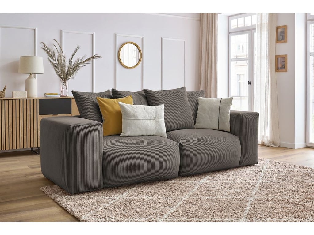 Produit similaire: Canapé droit fixe modulable VOLTAIRE taupe BOBOCHIC 3 places