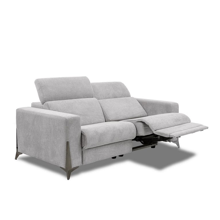 Produit similaire: Canapé 3 places relax électrique BOULOGNE avec système zéro wall microfibre gris clair