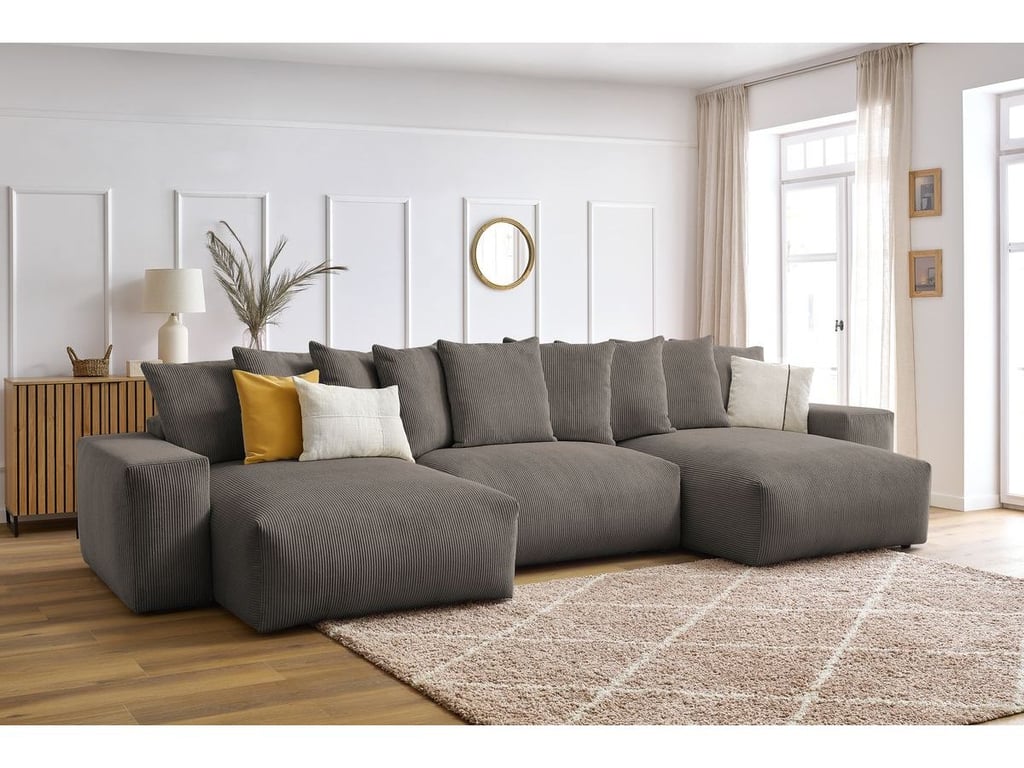 Produit similaire: Canapé panoramique convertible coffre VOLTAIRE taupe panoramique BOBOCHIC 6 places