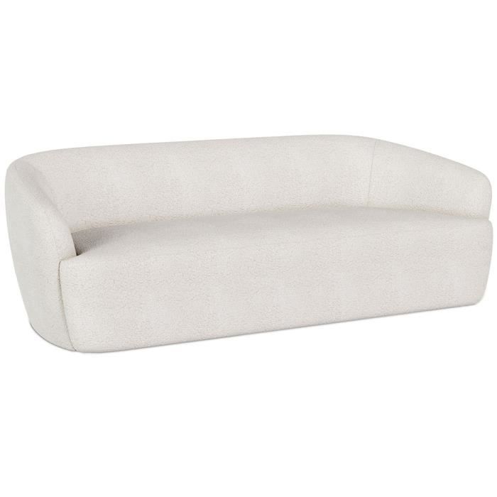 Produit similaire: Canapé incurvé en tissu bouclé de 3 places - Curva Blanc 83