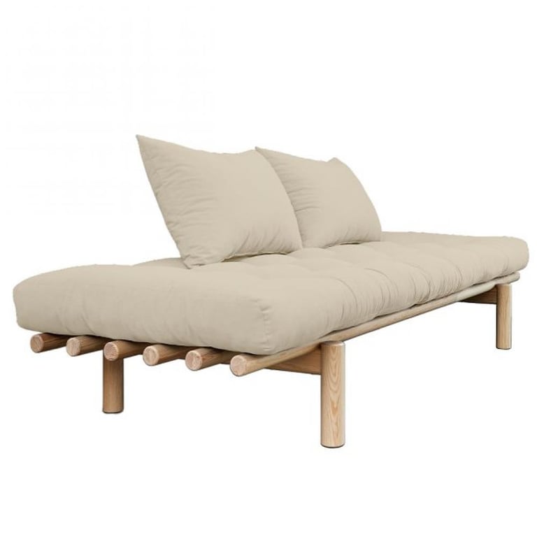 Produit similaire: Méridienne futon PACE en pin coloris beige couchage 75*200 cm.
