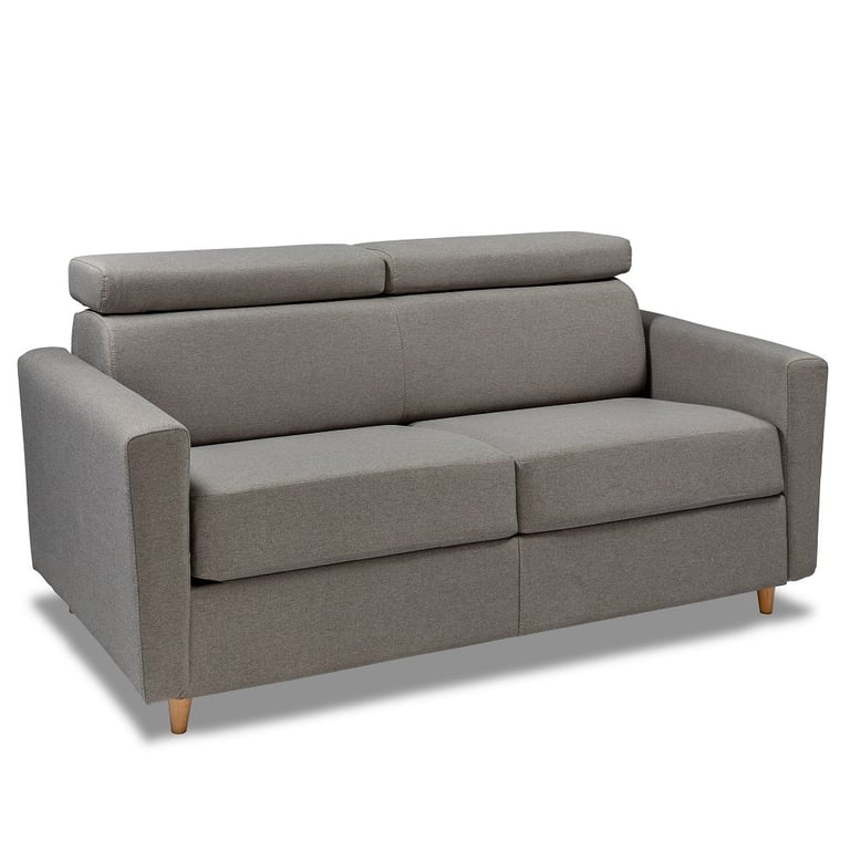 Produit similaire: Canapé WAGRAM convertible express matelas 16 cm sommier métal 120 cm têtières ajustables