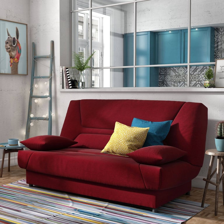 Produit similaire: garance - Canapé tissu chiné Rouge