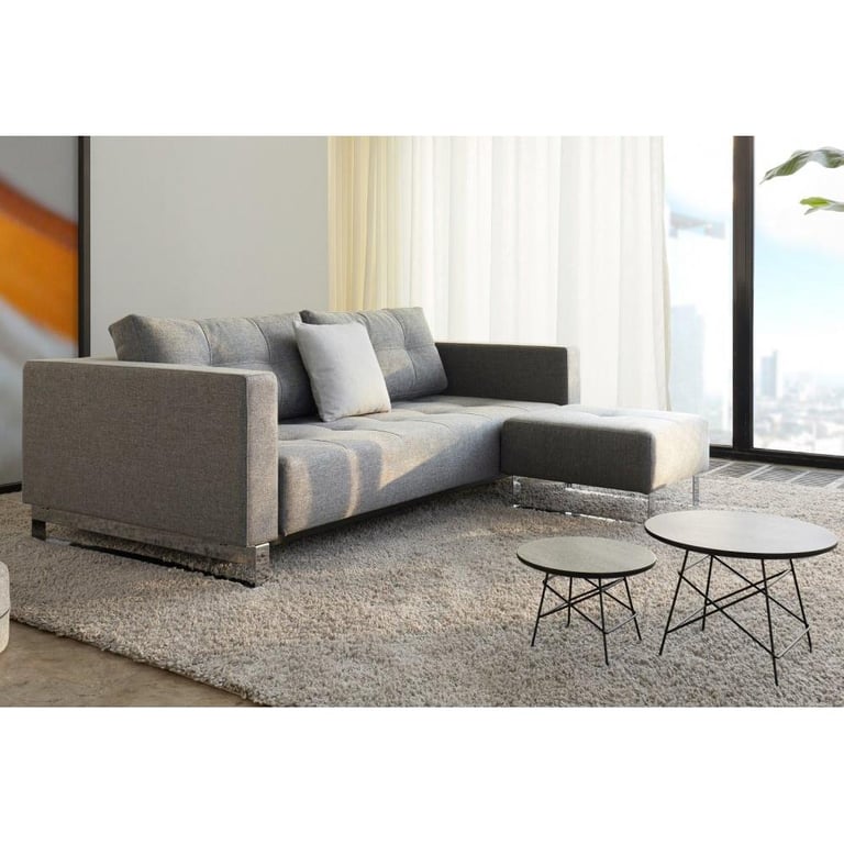 Produit similaire: INNOVATION LIVING Canapé gigogne design CASSIUS DELUXE EXCESS LOUNGER gris Twist Charcoal convertible lit 155*200 cm