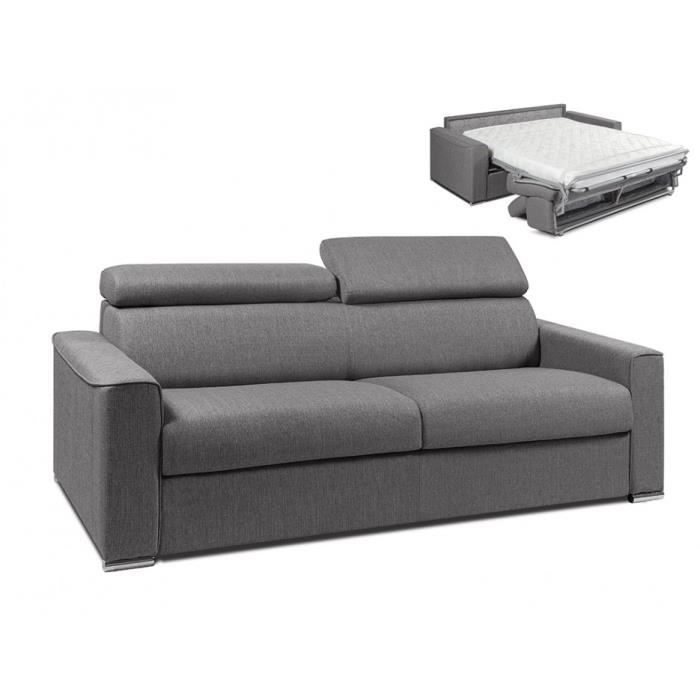 Produit similaire: Canapé 4 places convertible express en tissu VIZIR - Gris - Couchage 160 cm