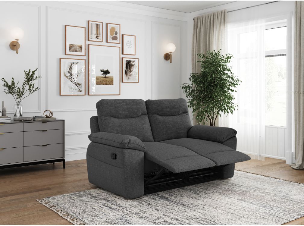 Produit similaire: Canapé de relaxation manuel ROSS 2 places en tissu texturé 3D