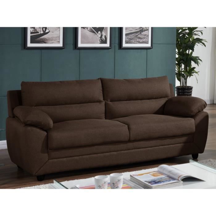 Produit similaire: Canapé 3 places MANOA en tissu - Chocolat - Marron - L201 x P88 cm