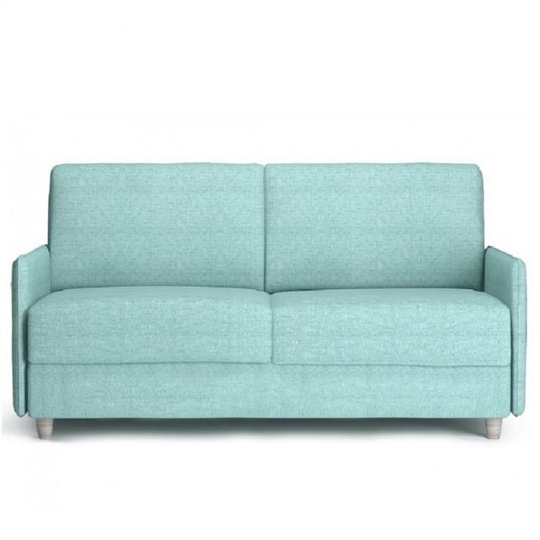 Produit similaire: Canapé Convertible express ZITTO Encombrement ouvert : 206 cm couchage 160 piètement hêtre naturel.