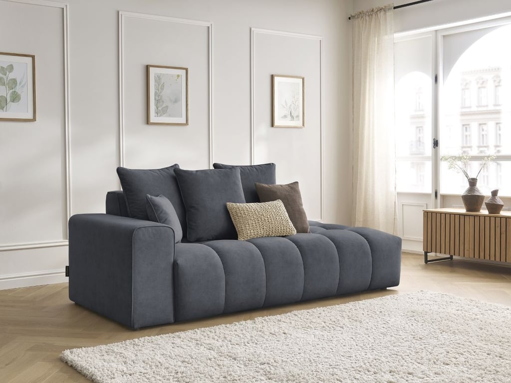 Produit similaire: Canapé droit fixe MONT-BLANC velours gris foncé accoudoir gauche BOBOCHIC 4 places